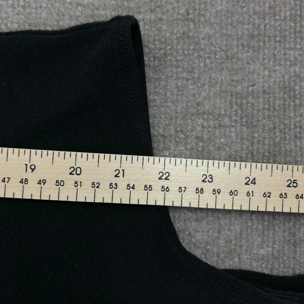 Madewell Bodysuit Womens‎ Medium Black Cotton Stretch Round Neck Short Sleeves
